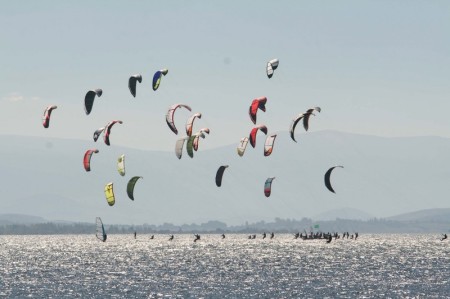 kite-surf embalse Ebro